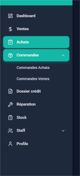 POS Menu